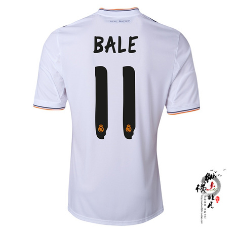 皇马球衣13-14 皇马11号贝尔主场足球服 客场