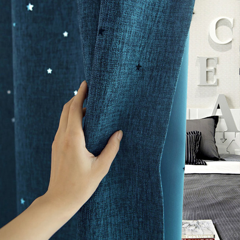 modern Simplicity Korean Hollow star curtain cloth finished product Cotton and hemp a living room bedroom Windows Shalian shadingin the Home Fabric , Curtains and curtain accessories , Custom curtains category - from Buy2taobao.com to provide professional Taobao agent buy service