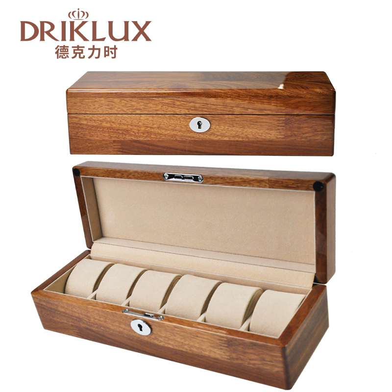Dirk force high-grade List box Watch Storage Box Collection boxes Showcase solid wood Portable 6 Epitope giftin the Accessories/Fashion Jewelry, Jewelry storage , Jewelry Box category - from Buy2taobao.com to provide professional Taobao agent buy service