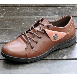 百丽男鞋正品 休闲皮鞋夏季韩版潮流男鞋子 男士真皮系带板鞋牛皮