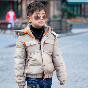  一贝皇城童装 男童羽绒服短款 儿童羽绒服外套韩版 冬装新款