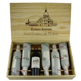  法国原装进口红酒 圣咔巴拉超级波尔多AOC干红葡萄酒750ml*1