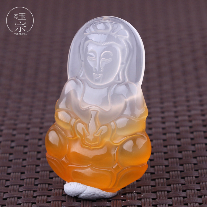 natural Ice Chalcedony a buddism godness guanyin Pendant agate Guanyin Pendant Transport Safety Pendant Jade Pendantin the Accessories/Fashion Jewelry, Pendant/Pendant category - from Buy2taobao.com to provide professional Taobao agent buy service