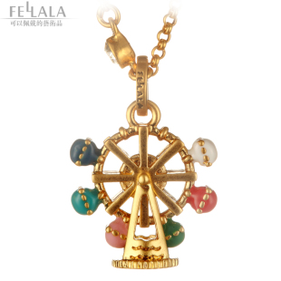  FELLALA 项链女 短款 锁骨镀金项链欧美施华洛世奇项链项链女包邮