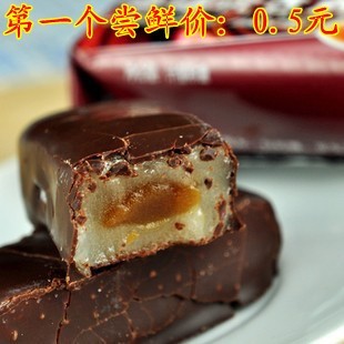  新品推荐 三叔公麻薯巧克力花生味35克 纯糬巧克力棒冷加工类糕点