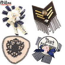 Ling of Naval Air badge brooch wholesale jewelry Korean version of the British Institute of wind customized embroidery brooch