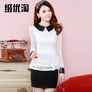  缀优淘打底衫长袖蕾丝衫品质女装韩版潮小衫春装新款正品牌时
