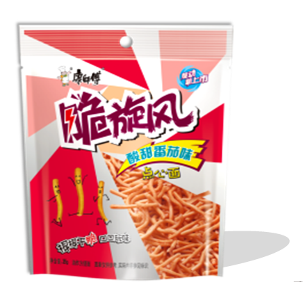 康师傅酸甜番茄脆旋风点心面40g