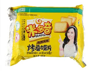 【天猫超市】米多奇烤香馍片50G非油炸馍片饼干休闲糕点零食 烤馍