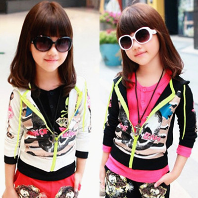 六岁女童秋装<em>外套</em>儿童装卡通<em>外衣</em>幼童双胞胎姐