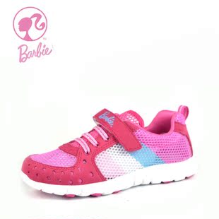 正品芭比童鞋女童透气运动鞋儿童网布跑步鞋 韩版夏款22789