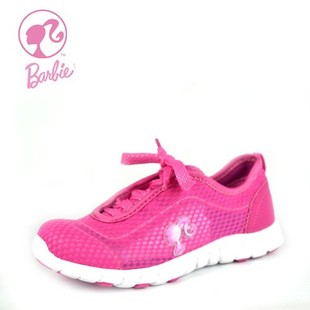  正品芭比童鞋女童透气运动鞋儿童网布跑步鞋 韩版夏款22779