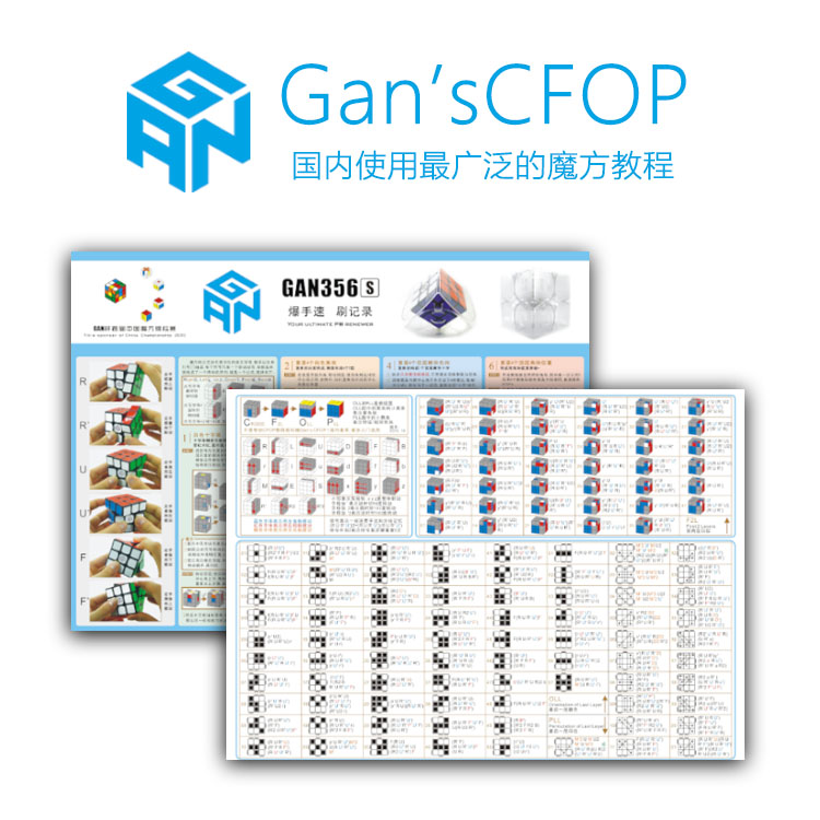 GAN二三四阶魔方配套速拧教程初级还原玩法与CFOP高级公式 热门推在类目 玩具/童车/益智/积木/模型, 解锁/迷宫/魔方/智力玩具, 魔方中 - 来自Buy2taobao.com提供专业的淘宝代购服务
