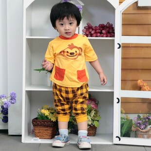 婴幼儿服装夏天款男宝宝衣服1-2岁原创品牌童装婴儿童装两件套装