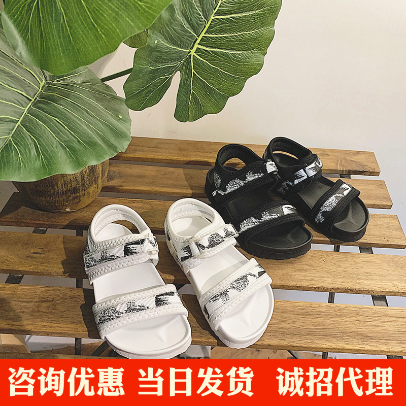 墨瓦mowa夏新款FLY魔术贴儿童凉鞋软底拖鞋女街头情侣鞋亲子鞋男|ruв категории детская обувь/детская обувь/между родителями и детьми обувь, между родителями и детьми обувь - от Buy2taobao.com для оказания профессиональной услуги покупки агента Taobao