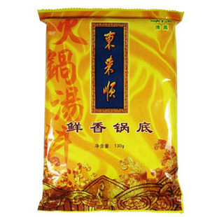  北京老字号东来顺火锅底料鲜香锅底清真食品130克火锅汤料