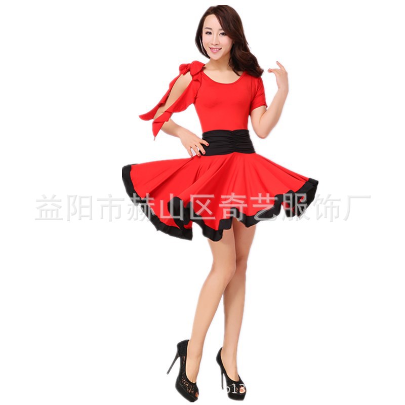2015春夏秋冬广场舞服飘带裙舞蹈服装拉丁舞裙广场舞连衣裙大红|msdalam kategori Butik wanita / wanita, pakaian/pakaian kebangsaan/peringkat pakaian, pakaian kebangsaan/pakaian - dari Buy2taobao.com untuk memberikan perkhidmatan ejen Taobao profesional membeli