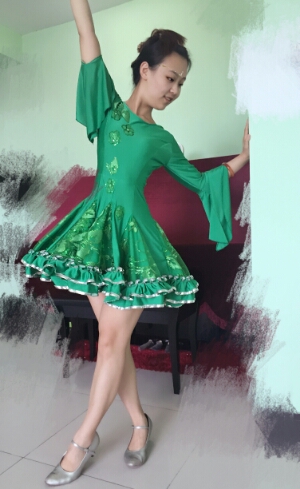 sailor Skirts Target bar dance The three step on the dance Latin dance dress square dance Dressin the Sports/Yoga/Fitness/Fans supplies , Dance/Aerobics/Gymnastics , Latin , Latin dance costumes category - from Buy2taobao.com to provide professional Taobao agent buy service