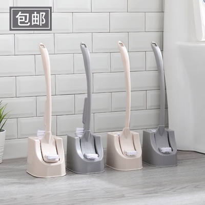 免打孔家用马桶刷套装洗厕所刷子创意长柄无死角卫生间洁厕清洁刷