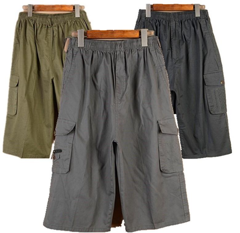 Middle and old age Shorts Overknee Pants summer Cropped Trousers Add fertilizer enlarge Daddy Exorcism Pants Easyin the Men's clothing, Casual pants category - from Buy2taobao.com to provide professional Taobao agent buy service