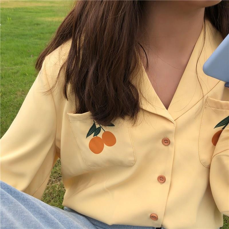 Spring 2019 new pattern Korean Edition student Retro Hong Kong flavor tailored collar shirt coat Long sleeve Easy Versatile shirtin the Women's clothing/Boutique , Shirt category - from Buy2taobao.com to provide professional Taobao agent buy service