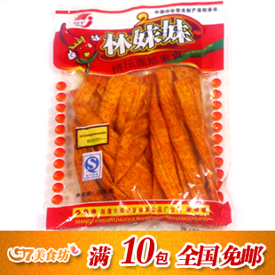 湘潭<em>林妹妹</em>麻辣条/ <em>鸡皮条</em>/素麻辣肉 挤压面筋素