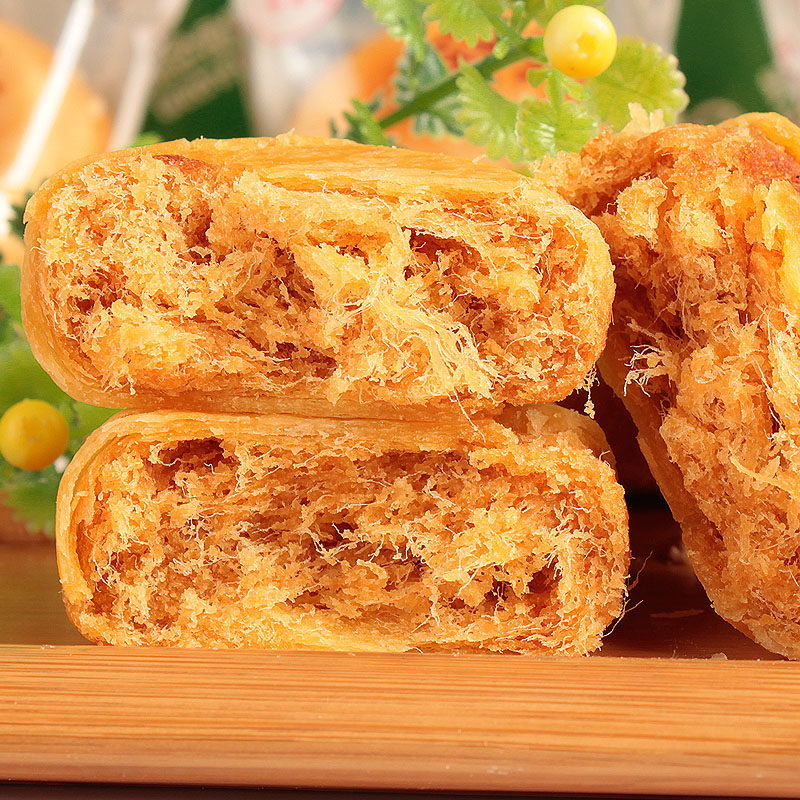 【会员购】特香包金丝肉松饼12包福建特产月饼糕点皮薄特价零食品