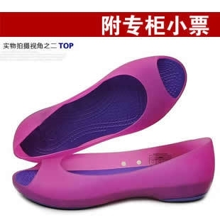  专柜正品代购Crocs凉鞋卡丽女士卡洛驰鱼嘴鞋女鞋洞洞鞋沙滩鞋