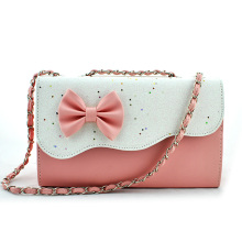 New Fashionable cute new iron chain phone Korean summer Shoulder Messenger diagonal girls bag packet