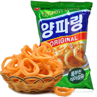  韩国零食/进口食品韩国膨化食品/休闲小吃 农心洋葱圈原味 70克