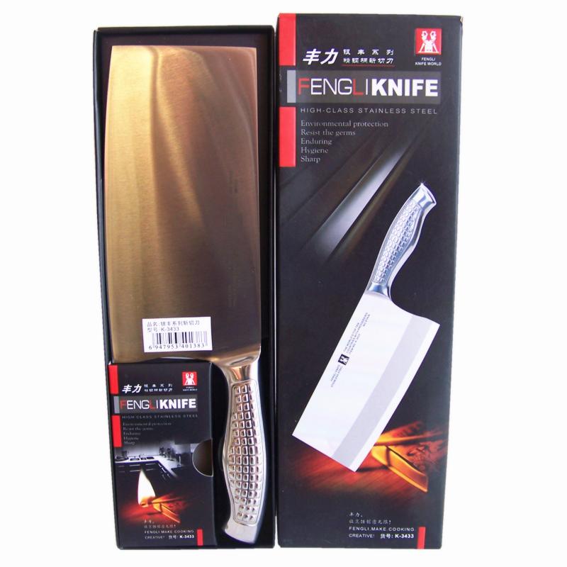 豐力 銀豐系列精鋼柄斬切刀兩用 K-3433 前切片後砍骨 不鏽鋼菜刀在類目 廚房/烹飪用具, 烹飪用具, 刀具, 菜刀中 - 來自Buy2taobao.com提供專業的淘寶代購服務