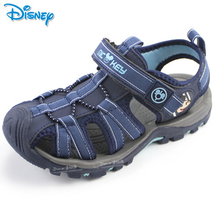  儿童节跨店满减!夏正品迪士尼男童宝宝运动凉鞋 中大童镂空沙滩鞋