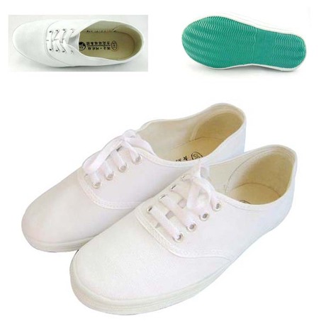 青岛环球正品童鞋 系鞋带小白鞋 白球鞋 舞蹈鞋