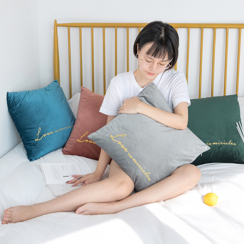 北欧简约沙发抱枕ins靠垫枕客厅车载床头纯色布艺学生家用抱枕套在类目 居家布艺, 靠垫/抱枕中 - 来自Buy2taobao.com提供专业的淘宝代购服务