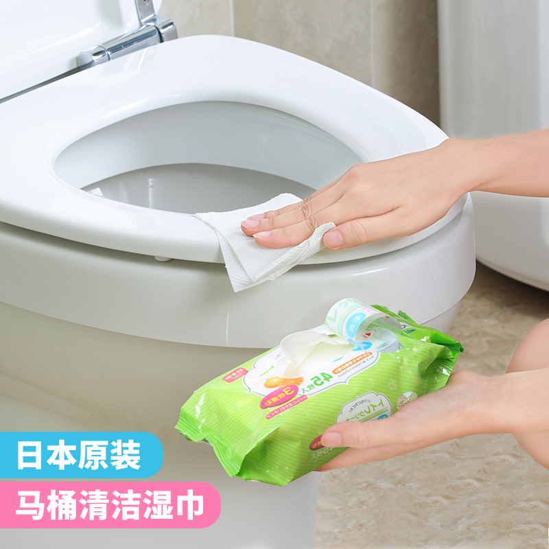 日本原装进口马桶清洁湿巾坐便器消毒马桶湿巾一次性清洁巾45枚入|ruв категории туалетные чище/санитарно - гигиенических салфеток/бумага/Ароматерапия, бумаги/салфетки, салфетки - от Buy2taobao.com для оказания профессиональной услуги покупки агента Taobao