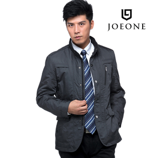  直筒型0365658拉链门襟JOEONE商务休闲 立领男装夹克 九牧王