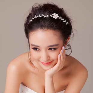  【花开088朵】幸运草。新款小树叶发箍新娘结婚头饰发饰饰品