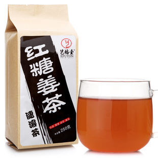  淘金币 艺福堂 红糖姜茶 老姜茶 包邮 暖宫 速溶茶 250g QS认证