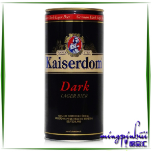  德国进口啤酒 凯撒黑啤1l kaiserdom 原装进口凯撒黑啤酒 12听