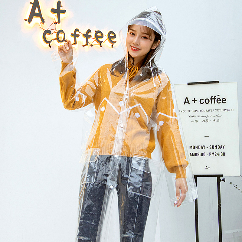 韩版雨衣外套成人男女徒步时尚户外旅游防水长款全身网红透明雨披在类目 运动包/户外包/配件, 雨衣/雨裤/雨披中 - 来自Buy2taobao.com提供专业的淘宝代购服务