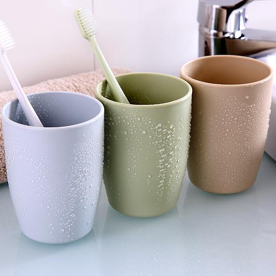 素色环保塑料情侣刷牙杯洗漱杯子加厚圆形漱口杯水杯在类目 家庭/个人清洁工具, 卫浴用具/卫浴配件, 牙刷架/牙具座中 - 来自Buy2taobao.com提供专业的淘宝代购服务