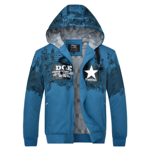  青少年男装新春款韩版时尚休闲正品LINING李宁单卫衣帽衫外套A145