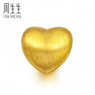  周生生(黄金)Charme串珠系列心型转运珠 开运81322P(定价)订制