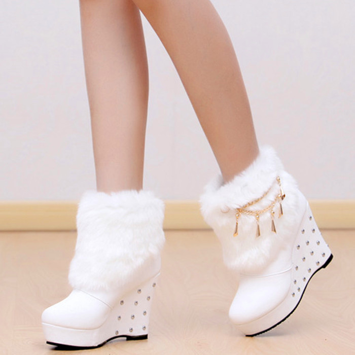 2013 women shoes European and American fashion fur boots slope with ul 2013 women shoes European and American fashion fur boots slope with ul