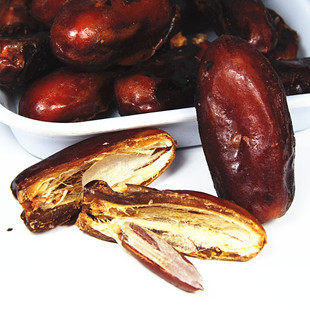  白老八黑耶枣500g 伊拉克枣特级迪拜枣蜜枣 枣类制品蜜饯2袋包邮