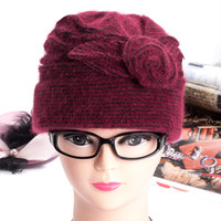 保暖中老年女士帽子秋冬妈妈帽老年帽子女冬天