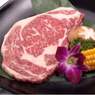  安格斯美国进口顶级原味肉眼/牛排/牛扒 250克+-配黄油