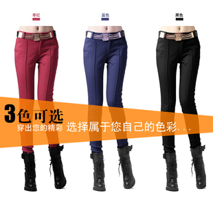  加绒加厚打底裤女秋冬厚显瘦包邮韩国大码纯棉 女