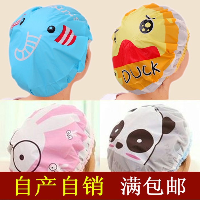 0002可爱卡通成人女士洗澡浴帽日式加厚防水洗头沐浴帽防油烟帽子|ruв категории семья/личные чистящие средства, потребительских уборка посуды, шапочка для душа - от Buy2taobao.com для оказания профессиональной услуги покупки агента Taobao