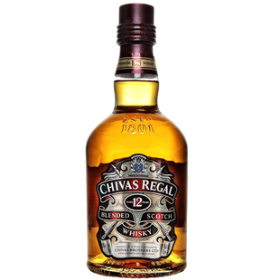  正品行货洋酒ChivasRegal芝华士12年威士忌 无盒 700ml 赠送杯子
